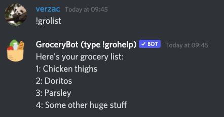 gro list example