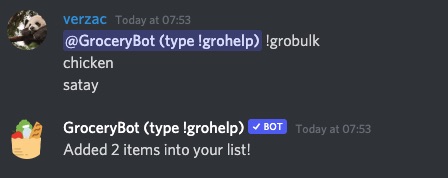 grocery bot mention example
